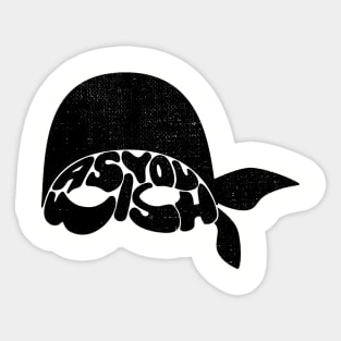 As You Wish - Pirate Mask Sticker